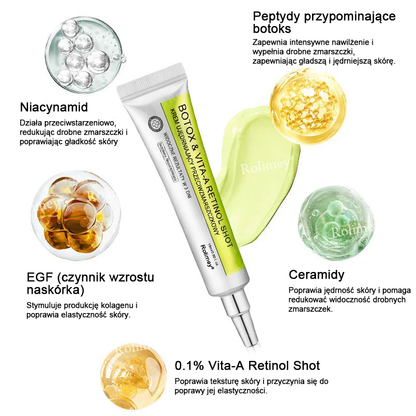 🎁Rolimey® krem przeciwzmarszczkowy (z peptydami typu Botox i Vita-A Retinol) – ostatni dzień promocji, 70% TANIEJ ⏰
