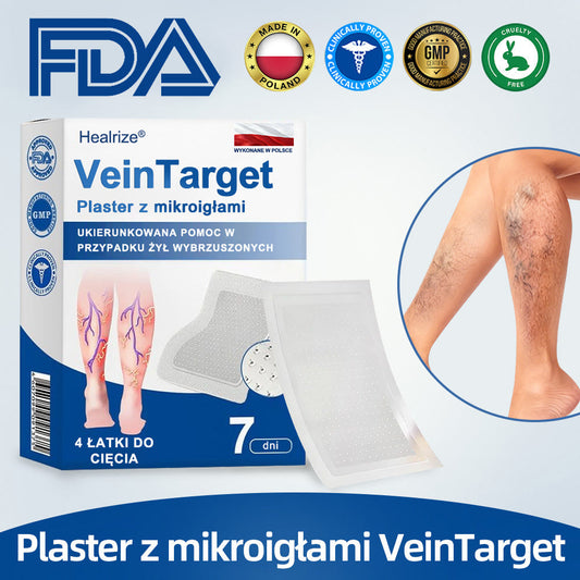 Healrize® VeinTarget Plaster z mikroigłami |⚡ Natychmiastowa ulga, długotrwałe efekty