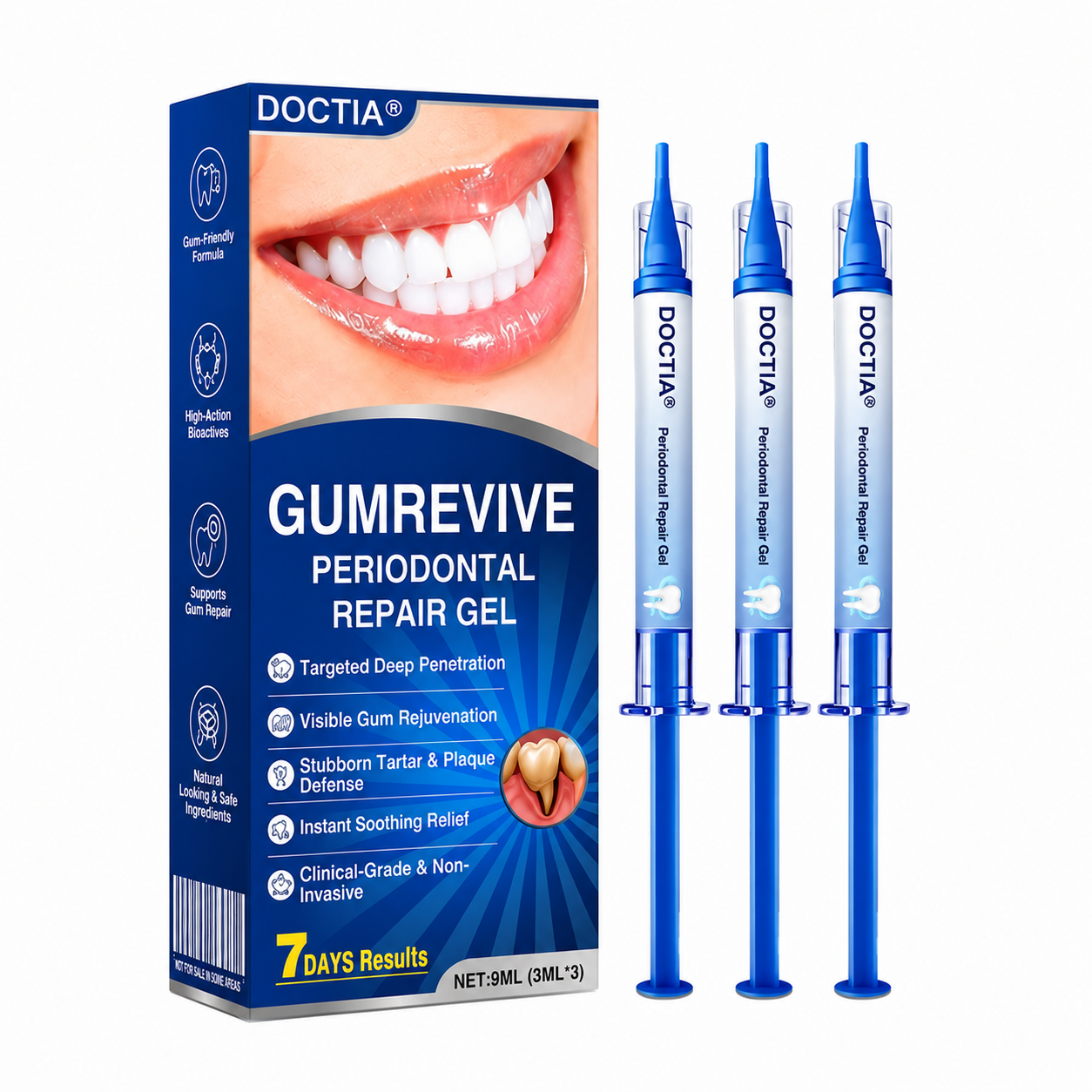 🇺🇸👨‍⚕️🦷😊 DOCTIA® GumRevive Advanced Gum Care & Repair Gel