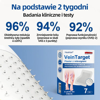 Healrize® VeinTarget Plaster z mikroigłami |⚡ Natychmiastowa ulga, długotrwałe efekty