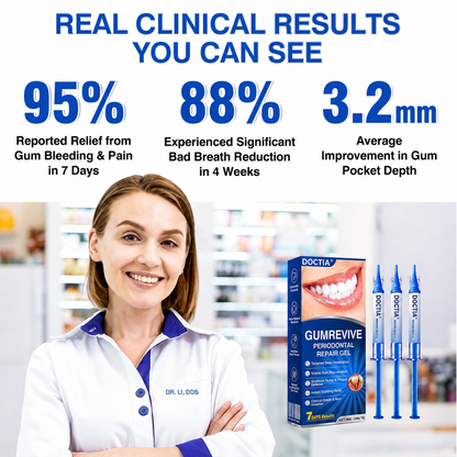 🇺🇸👨‍⚕️🦷😊 DOCTIA® GumRevive Advanced Gum Care & Repair Gel